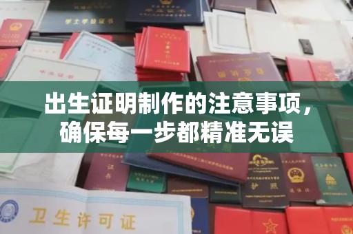 仁武出生证明制作的注意事项，确保每一步都精准无误