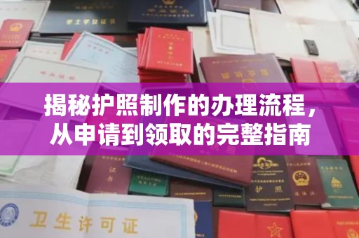仁武揭秘护照制作的办理流程，从申请到领取的完整指南