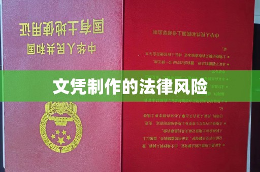 仁武文凭制作的法律风险