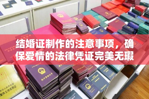 仁武结婚证制作的注意事项，确保爱情的法律凭证完美无瑕