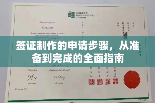 仁武签证制作的申请步骤，从准备到完成的全面指南
