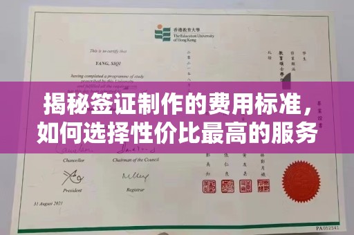 仁武揭秘签证制作的费用标准，如何选择性价比最高的服务？
