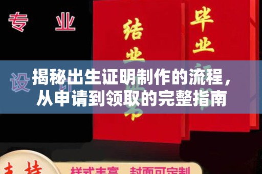 仁武揭秘出生证明制作的流程，从申请到领取的完整指南