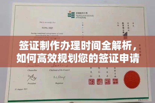 仁武签证制作办理时间全解析，如何高效规划您的签证申请流程