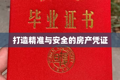 仁武打造精准与安全的房产凭证